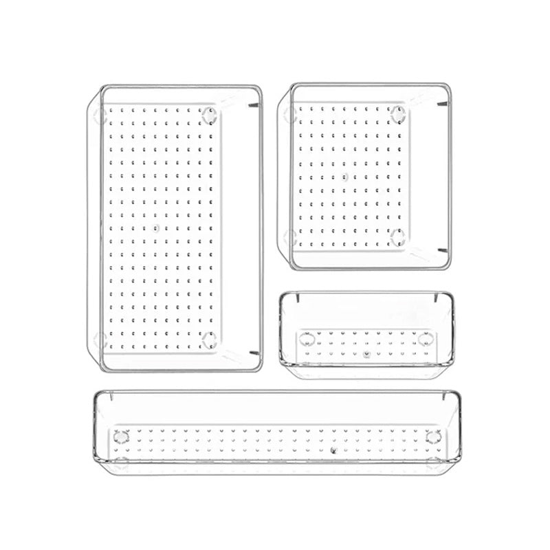 Drawer Organizer Trays Set (Pack of 4) – Multi-Purpose Storage Bins