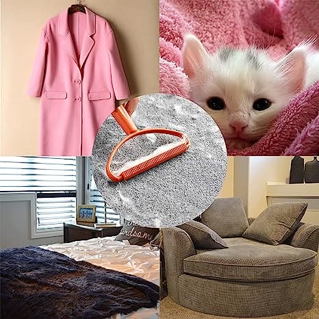 Portable Lint Remover Brush & Clothes Fuzz Shaver – Dual-Purpose Fabric Cleaner