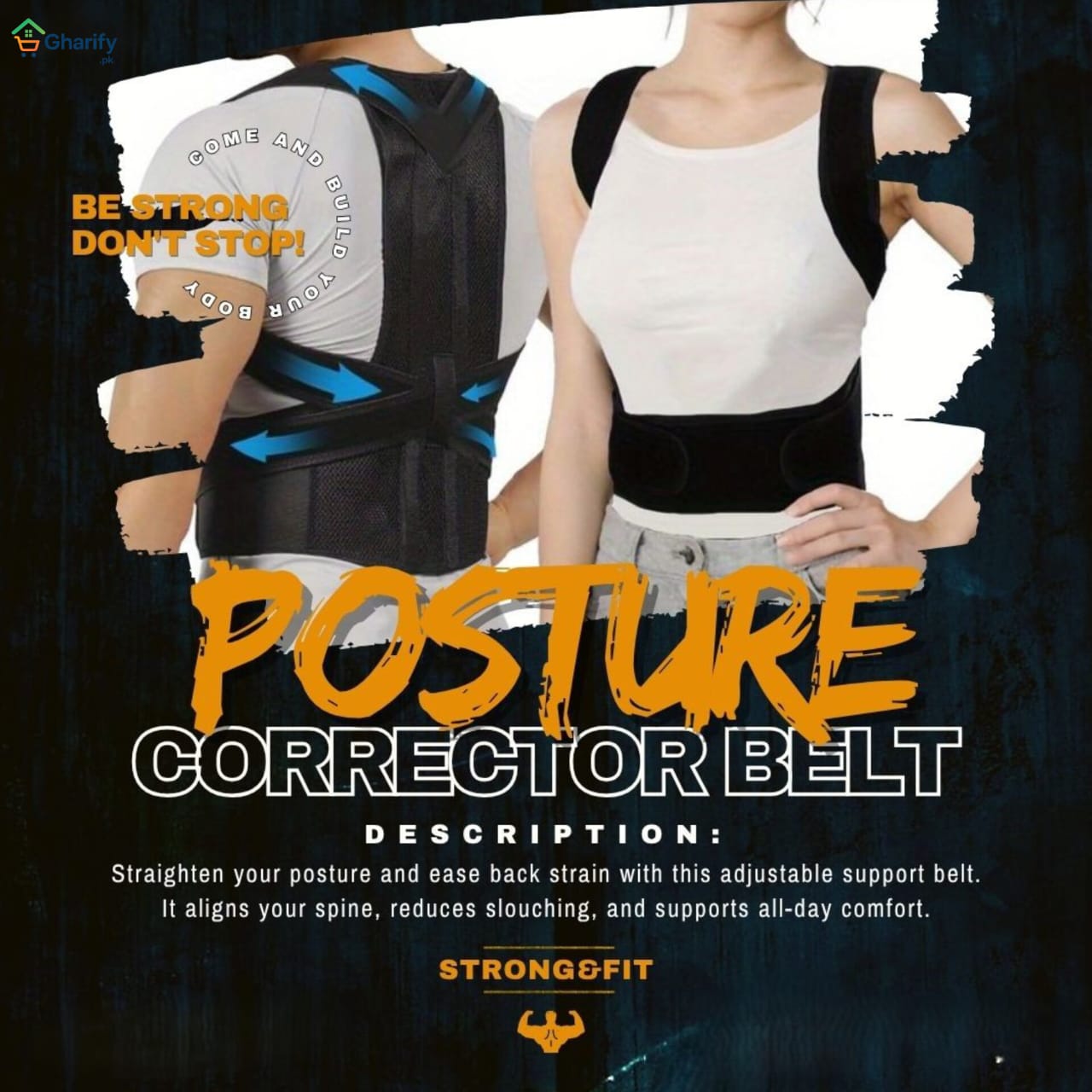 Adjustable Posture Corrector Back & Shoulder Support Brace
