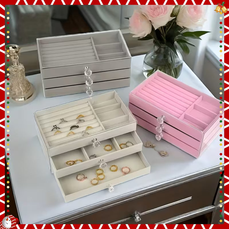 Acrylic 3 Drawer Jewelry Organizer